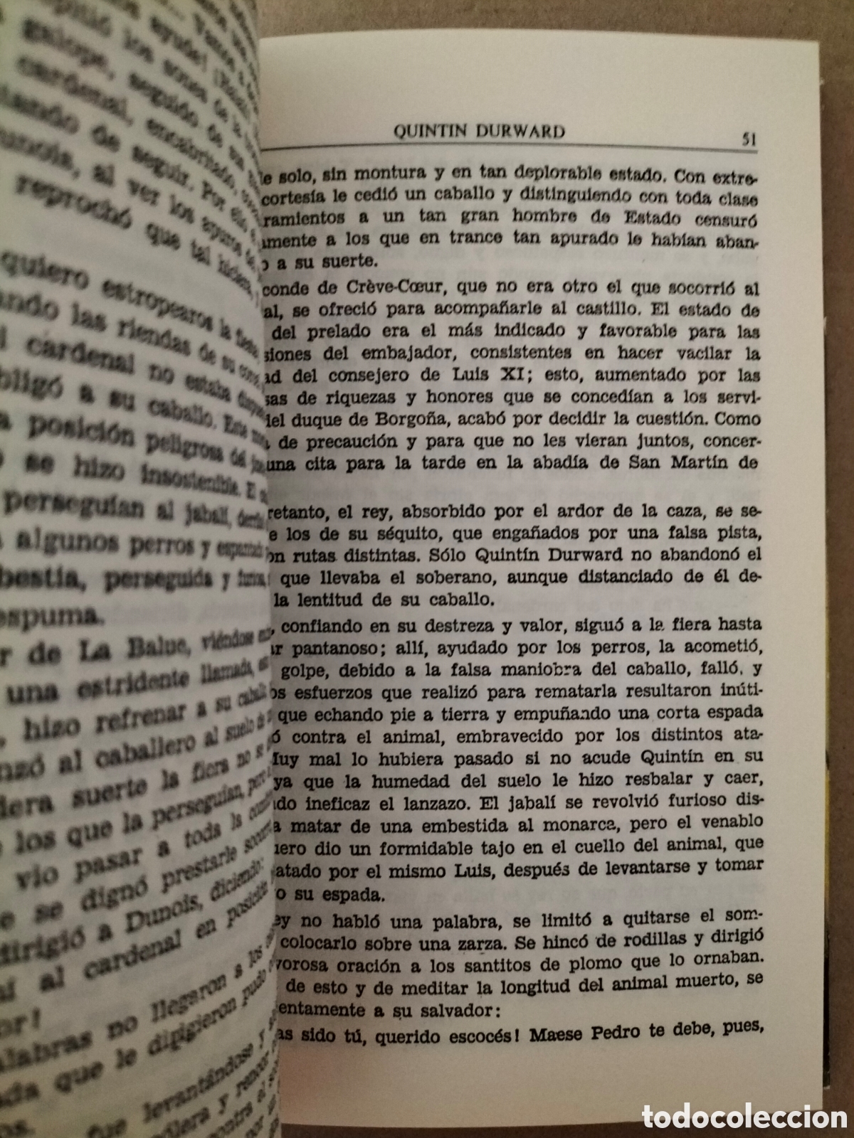 Libros de segunda mano: Quintin Durward. Walter Scott. Editors, 1986. Libro - Foto 4