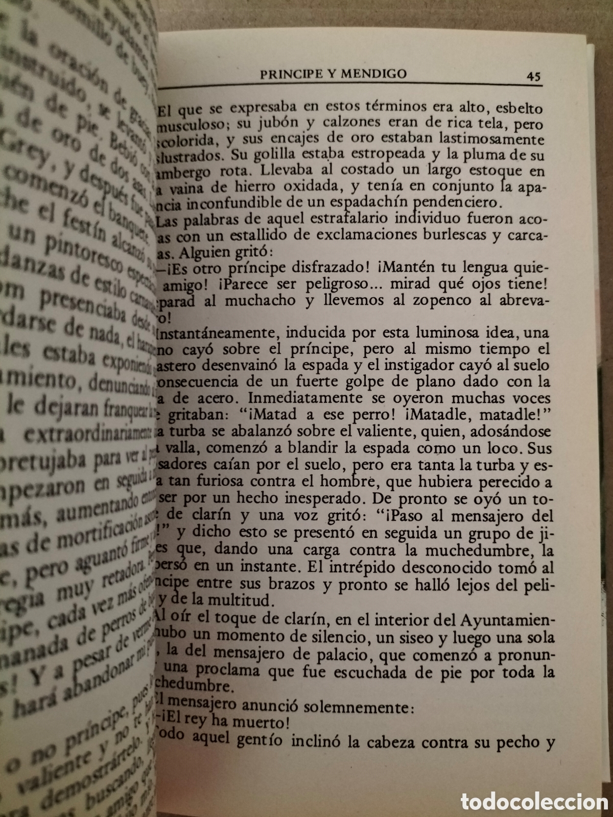 Libros de segunda mano: Principe y mendigo. Mark Twain. Editors, 1986. Libro - Foto 4
