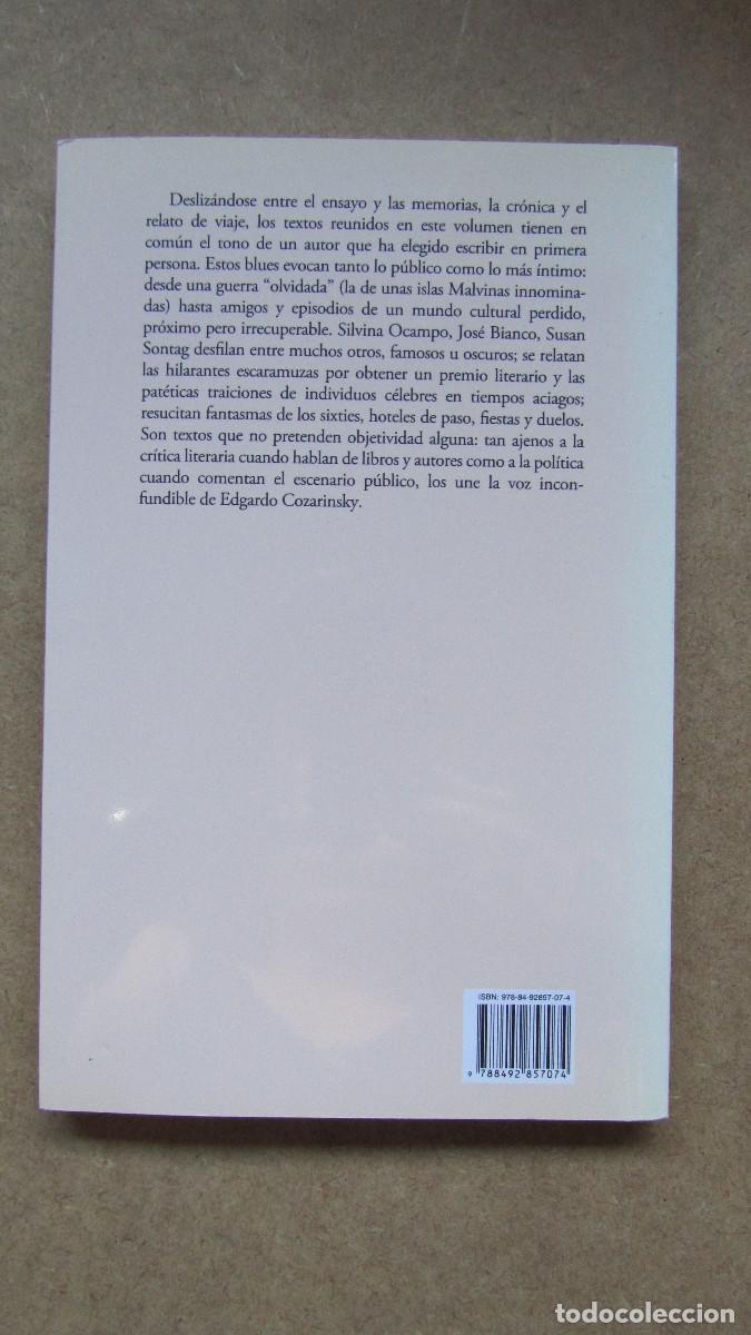 Libros de segunda mano: BLUES COZARINSKY, EDGARDO - Foto 2