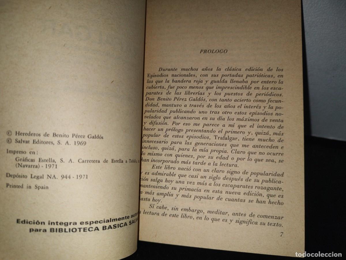 Libros de segunda mano: 87- TRAFALGAR - BENITO P&Eacute;REZ GALDOS - Foto 4