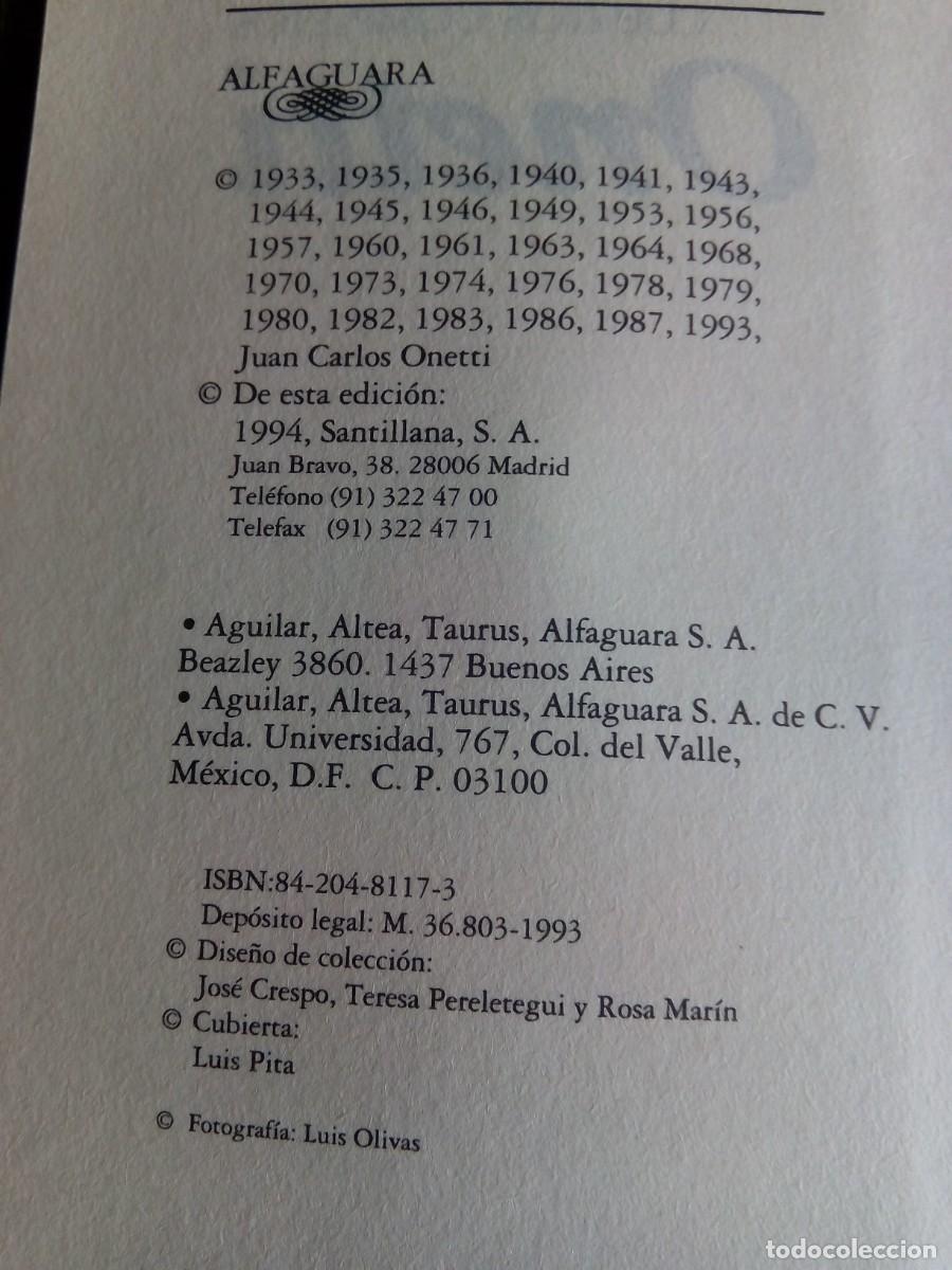Libros de segunda mano: CUENTOS COMPLETOS / ONETTI - Foto 3