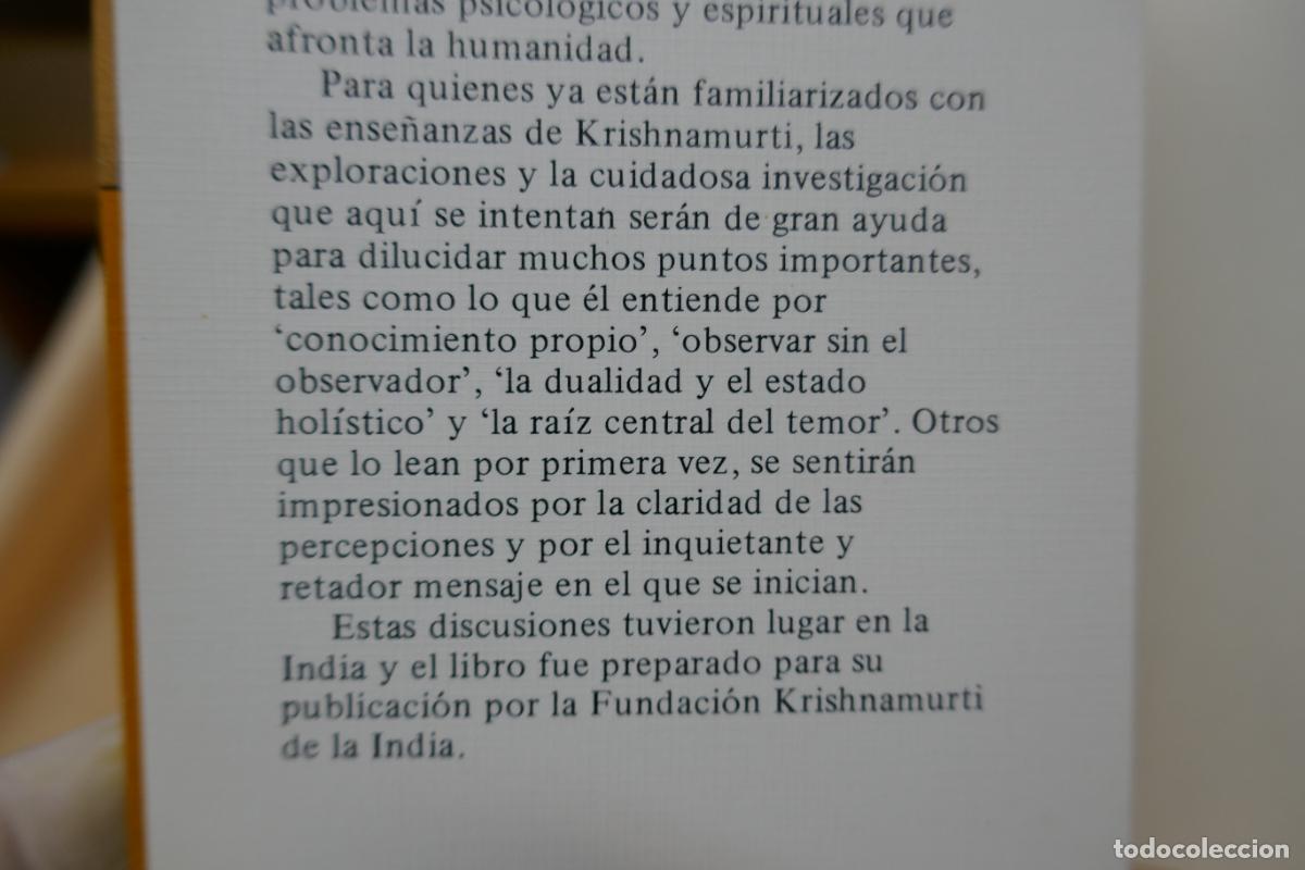 Libros de segunda mano: M&Aacute;S ALL&Aacute; DEL PENSAMIENTO - KRISHNAMURTI - EDHASA - Foto 5