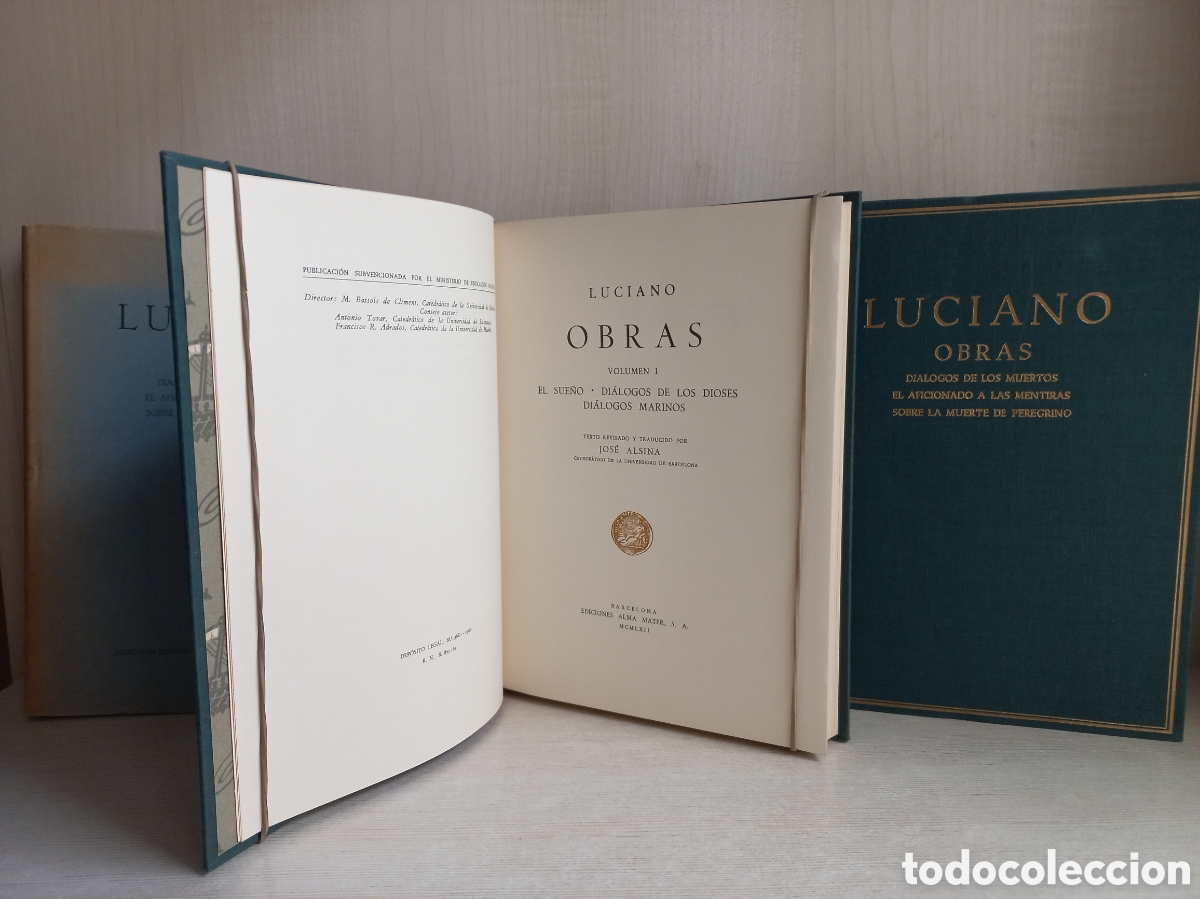 Libros de segunda mano: Obras. Luciano. Alma Mater, 1962-66. - Foto 6