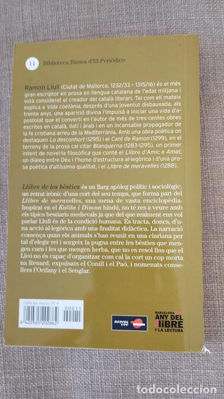 Libros de segunda mano: Llibre de les b&egrave;sties. Ramon Llull - Foto 2