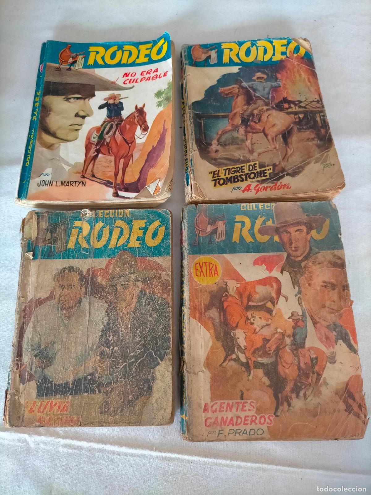 Libri di seconda mano: Lote 4 libros revistas de cowboy's cowboys selecci&oacute;n rodeo en mal estado agentes ganaderos tombstone