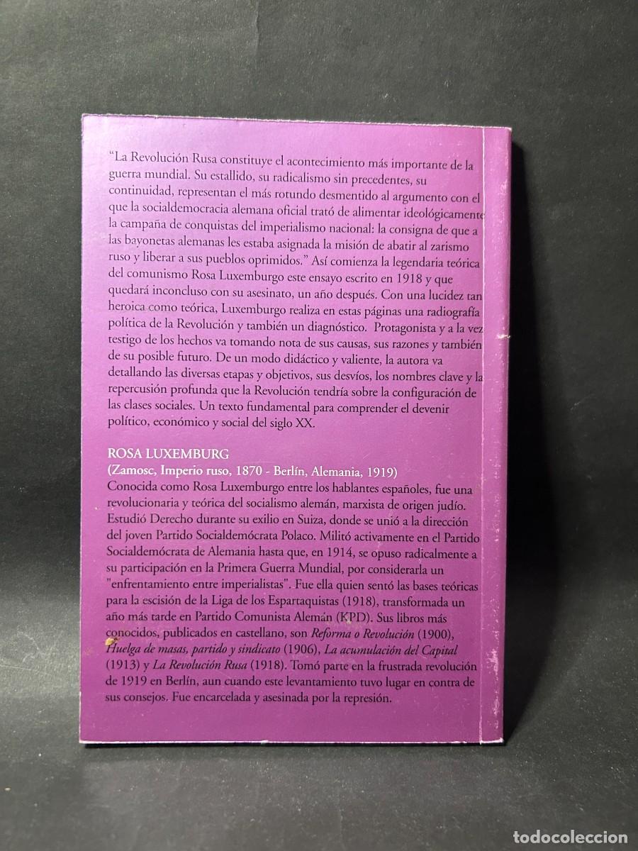 Libros de segunda mano: ROSA LUXEMBURGO - LA REVOLUCI&Oacute;N RUSA - 2013 - Foto 2