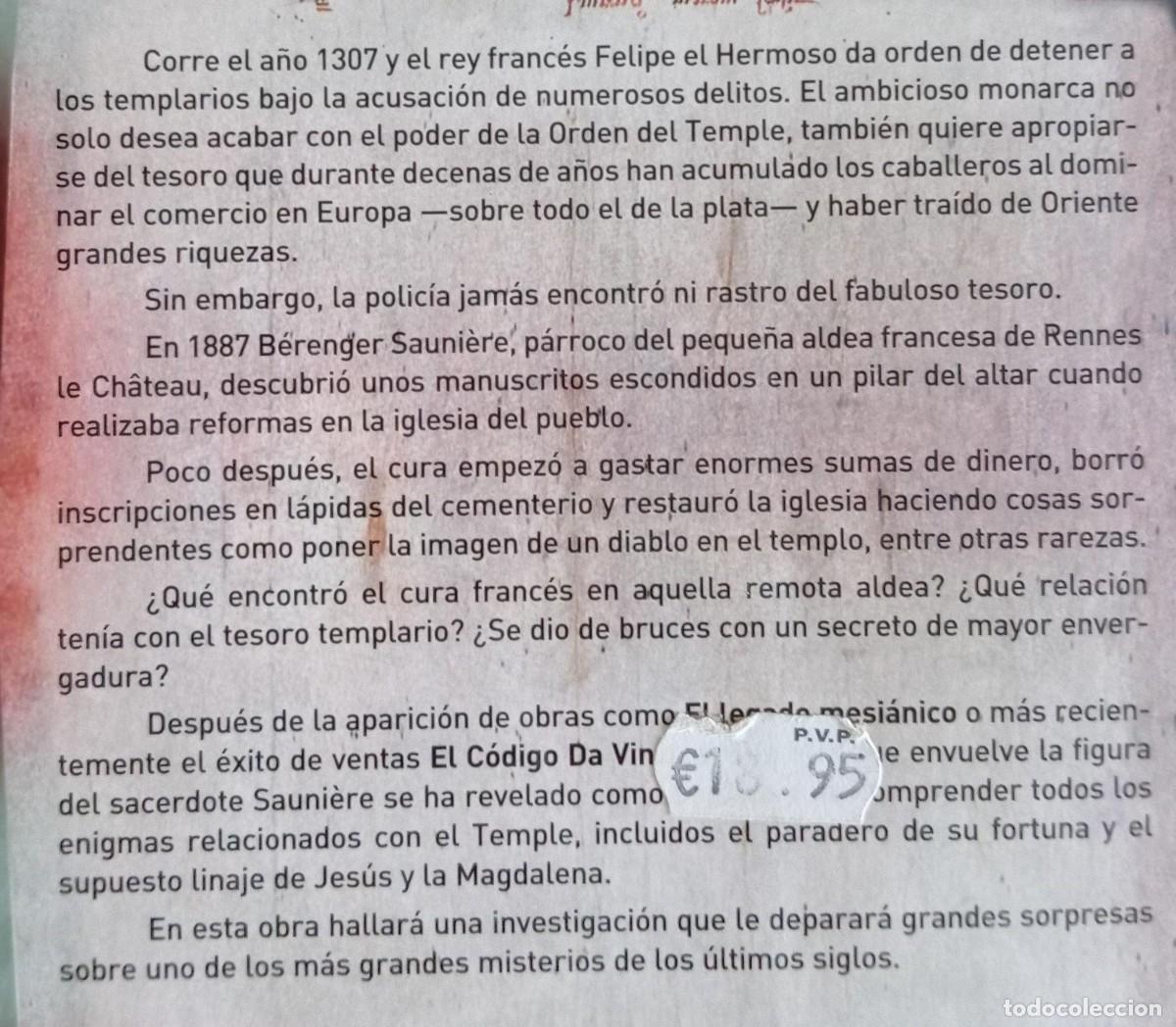 Libros de segunda mano: EL SECRETO DE RENNES LE CHATEAU - Foto 2