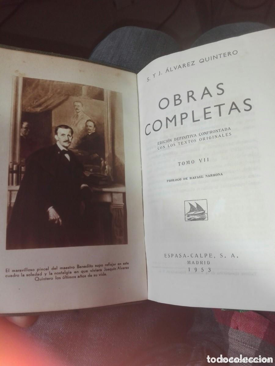Libros de segunda mano: &Aacute;lvarez Quintero. Obras completas. - Foto 2