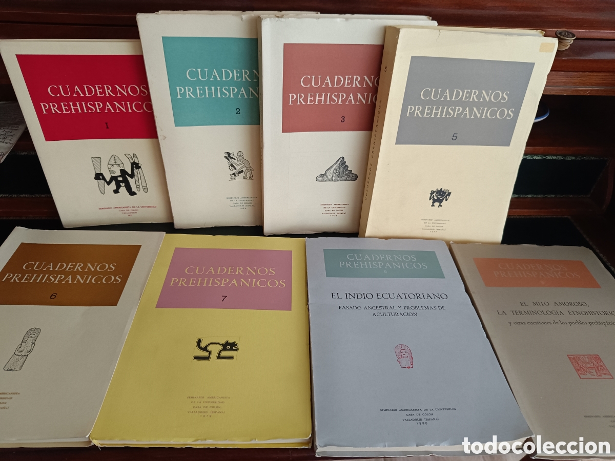 Libros de segunda mano: CUADERNOS PREHISPANICOS, LOTE NUMS 1-2-3-5-6-7-8-9. Casa de Col&oacute;n Valladolid, 1973-1981. Historia.