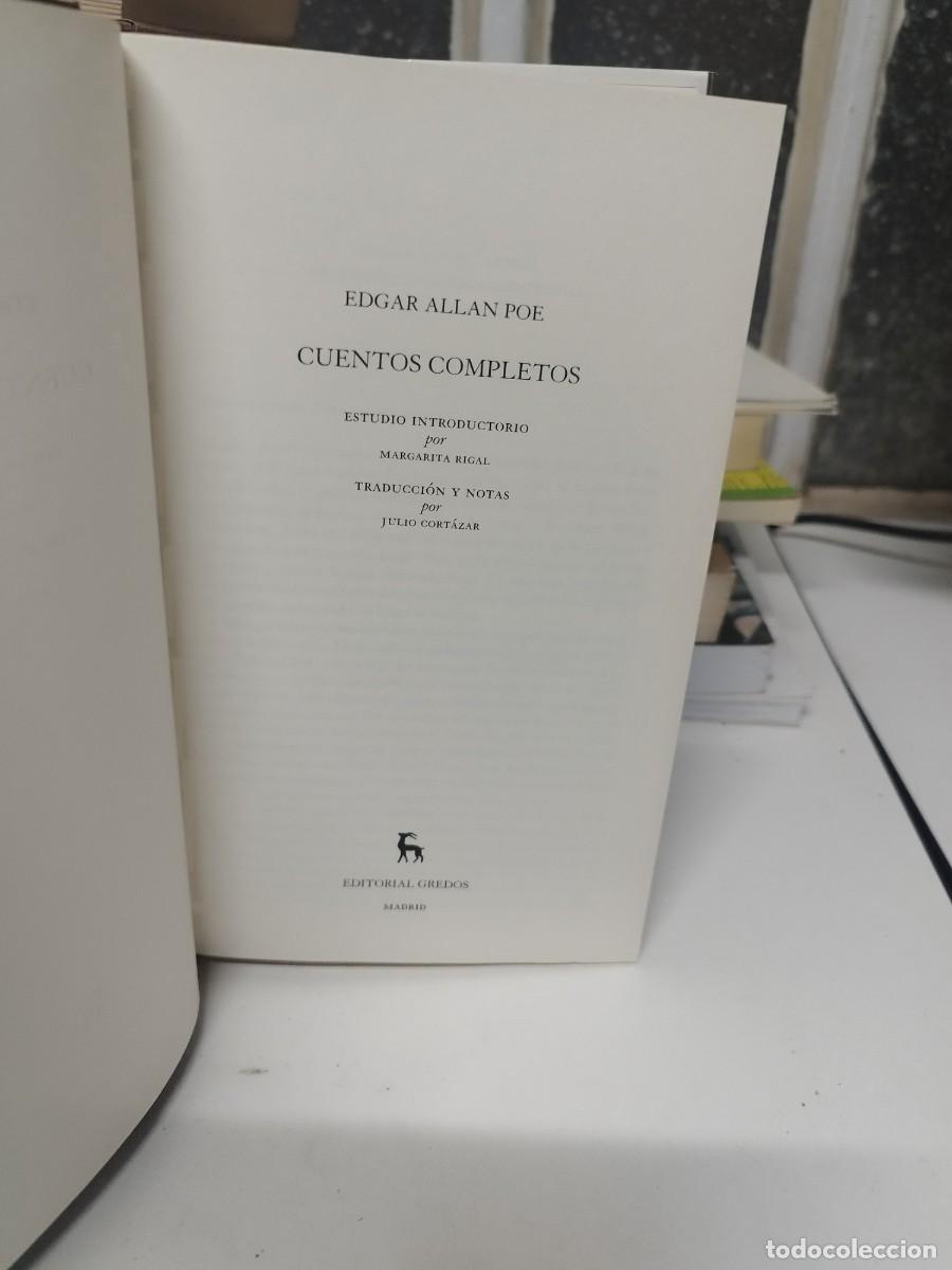 Libros de segunda mano: Cuentos completos. Edgar Allan Poe. Gredos. Madrid. 2015. - Foto 2