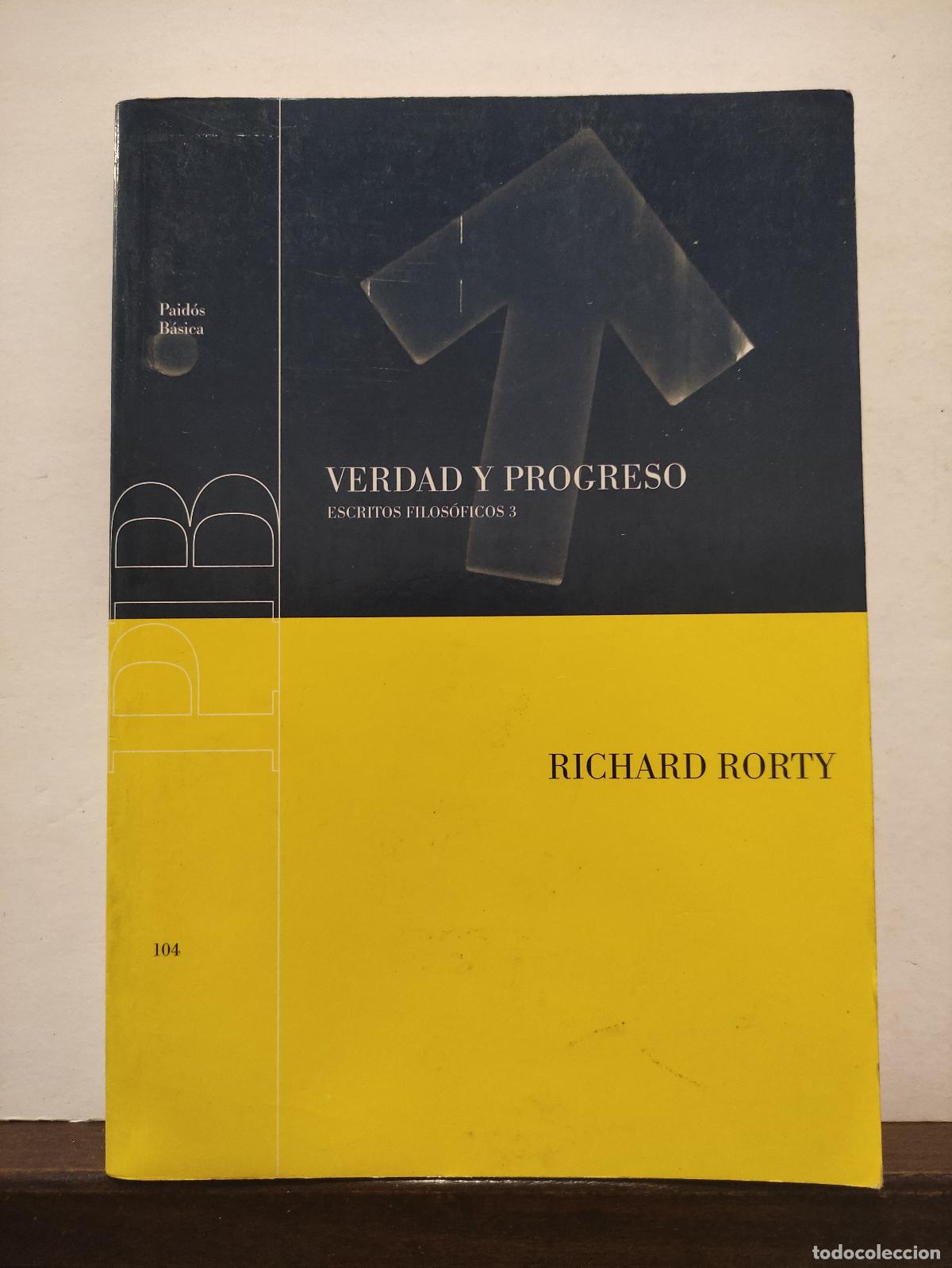 Libros de segunda mano: VERDAD Y PROGRESO - RICHARD RORTY - Foto 1