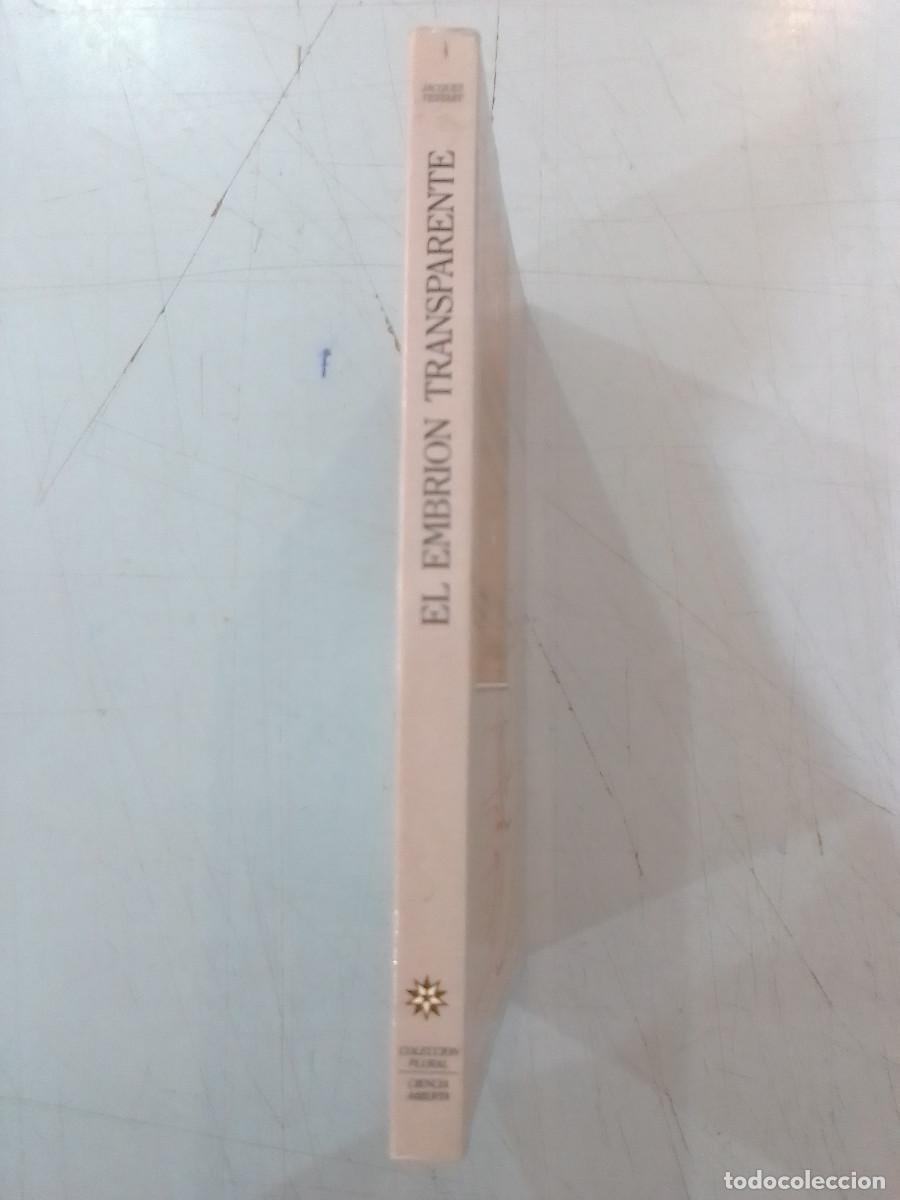 Libros de segunda mano: El Embri&oacute;n Transparente - Jacques Testart - Ediciones Granica S.A. 1988 - Foto 2