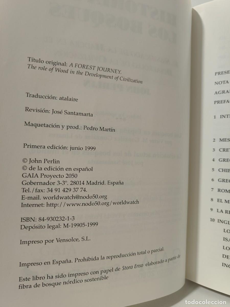 Libros de segunda mano: HISTORIA DE LOS BOSQUES - John Perlin ~ - Foto 11