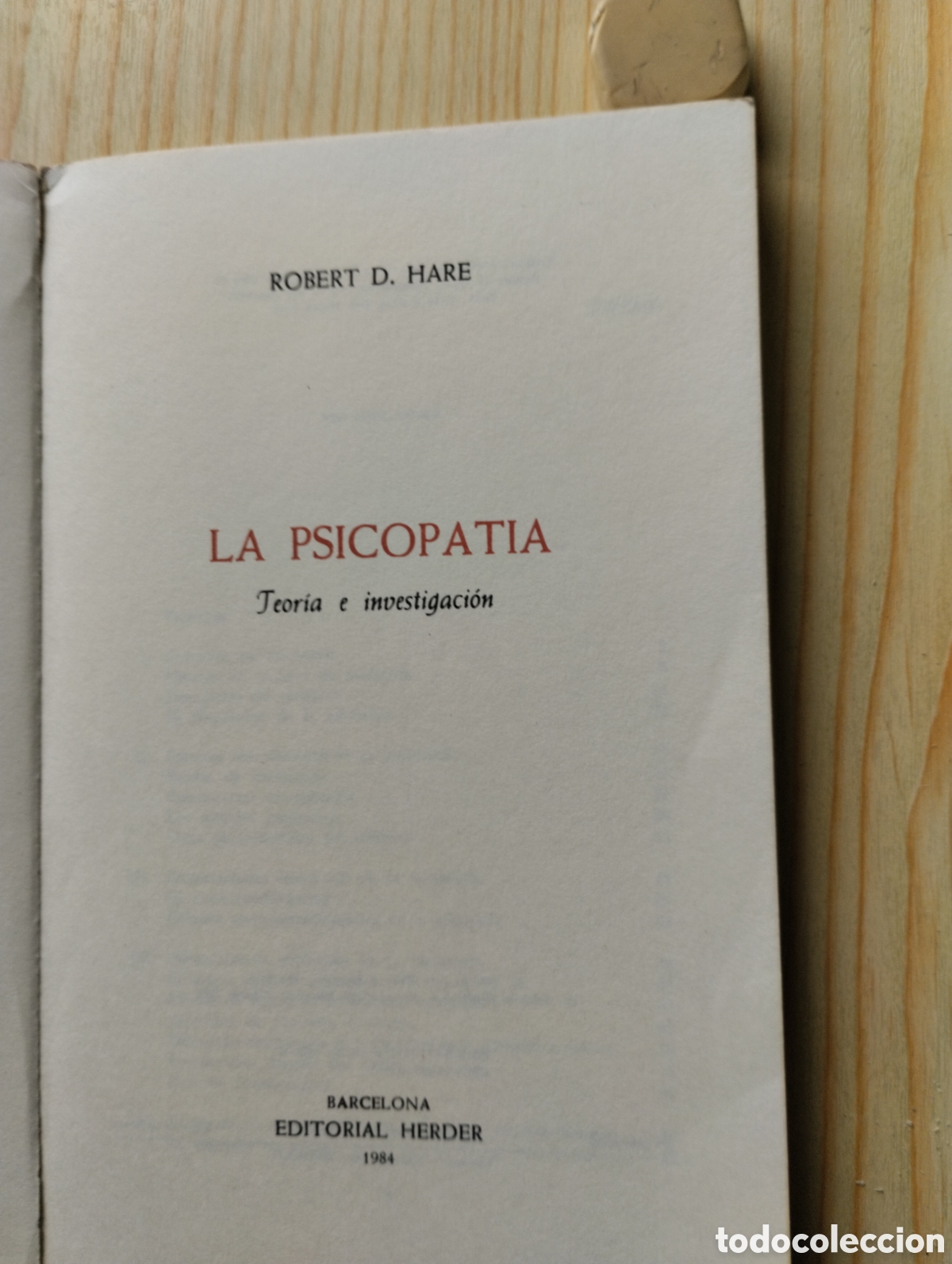 Libros de segunda mano: LA PSICOPATIA, Teor&iacute;a e investigaci&oacute;n. - Foto 3