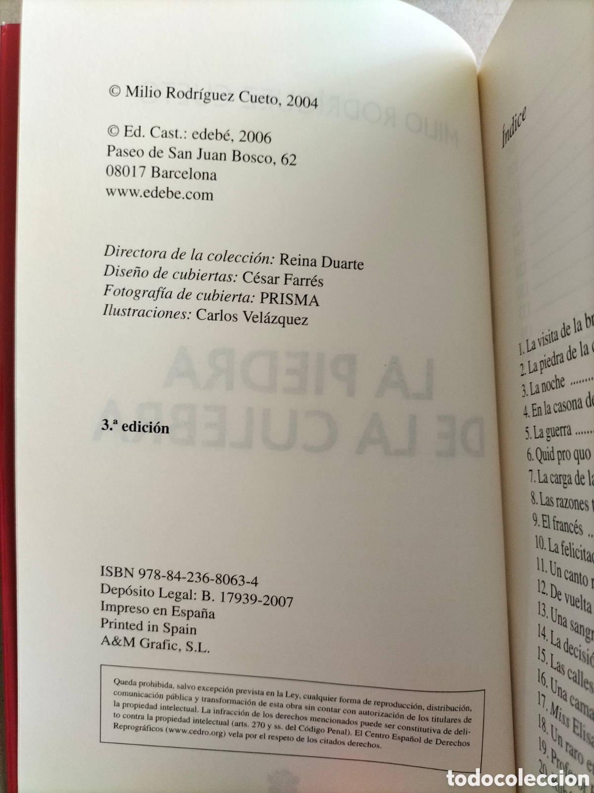 Libros de segunda mano: La piedra de la culebra. Milio Rodr&iacute;guez Cueto. Edeb&eacute;, 2007. Libro - Foto 3