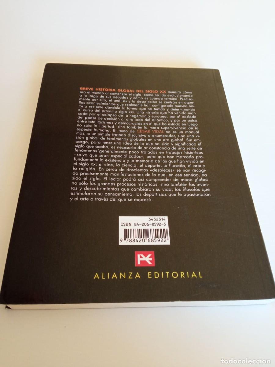 Libros de segunda mano: Breve historia global del siglo XX C&eacute;sar Vidal - Foto 2