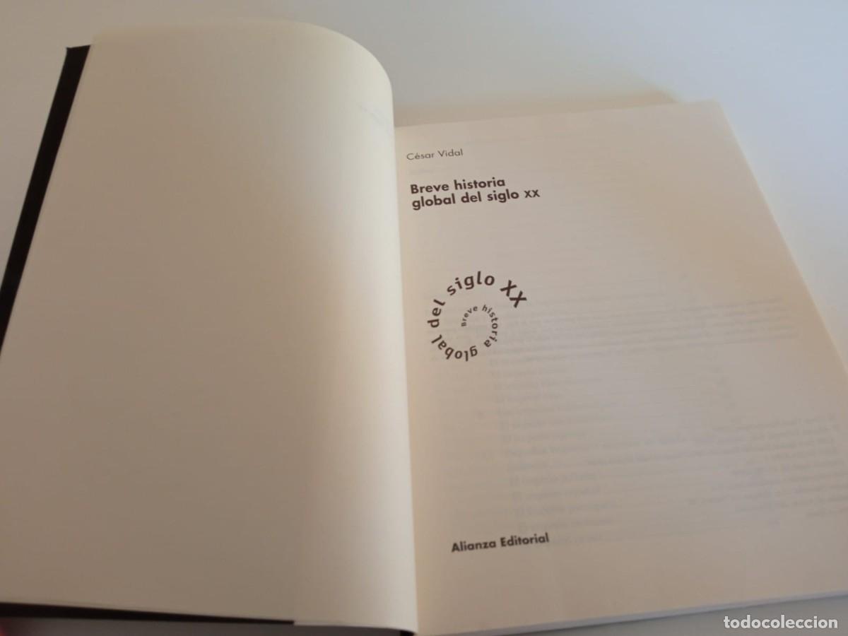 Libros de segunda mano: Breve historia global del siglo XX C&eacute;sar Vidal - Foto 3