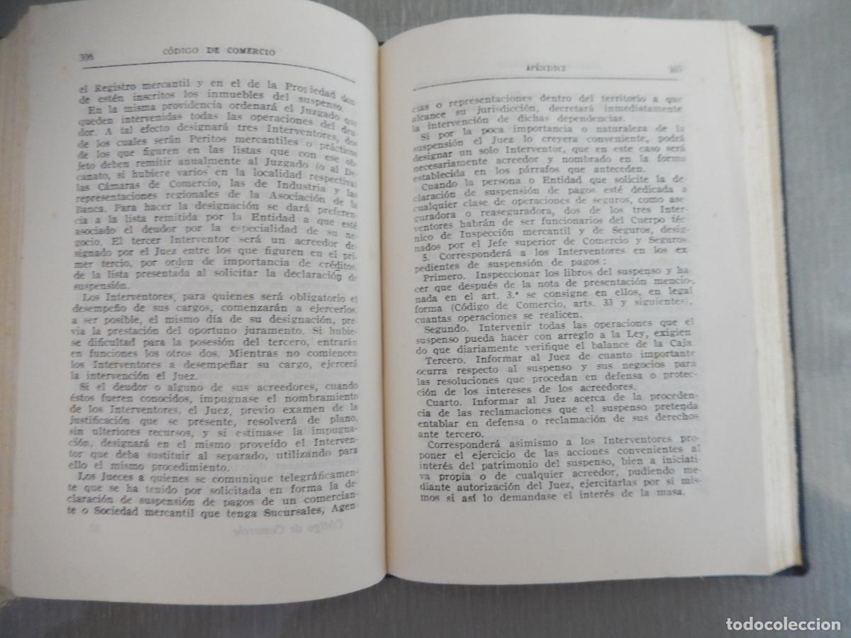 Libros de segunda mano: CODIGO DE COMERCIO ESPA&Ntilde;OL - BIBLIOTECA DEL ESTUDIANTE REUS - 1954 - Foto 4