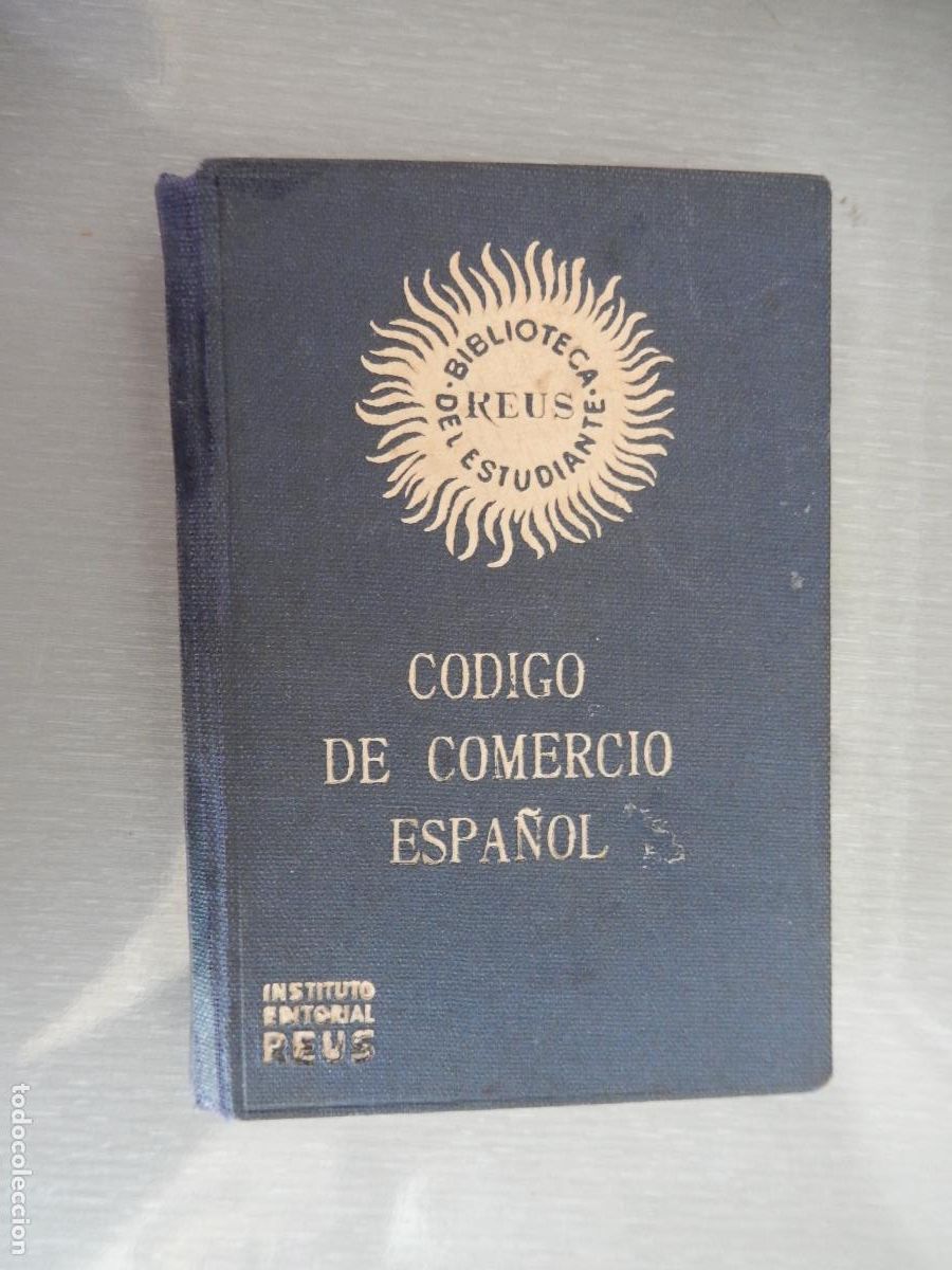 Libros de segunda mano: CODIGO DE COMERCIO ESPA&Ntilde;OL - BIBLIOTECA DEL ESTUDIANTE REUS - 1954 - Foto 1