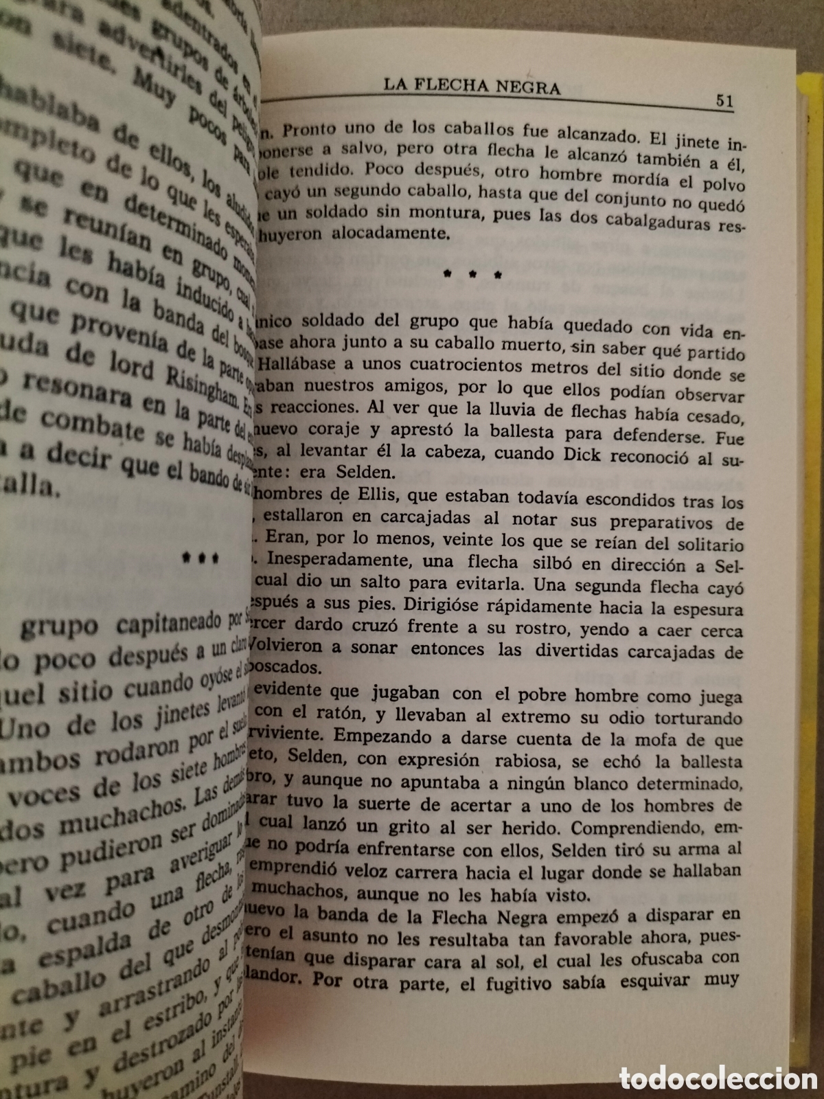 Libros de segunda mano: La flecha negra. Robert L Stevenson. Editors, 1987. Libro - Foto 5
