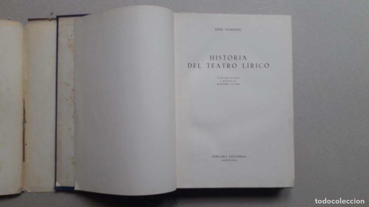 Libros de segunda mano: HISTORIA DEL TEATRO LIRICO - RARO EJEMPLAR! - Foto 5