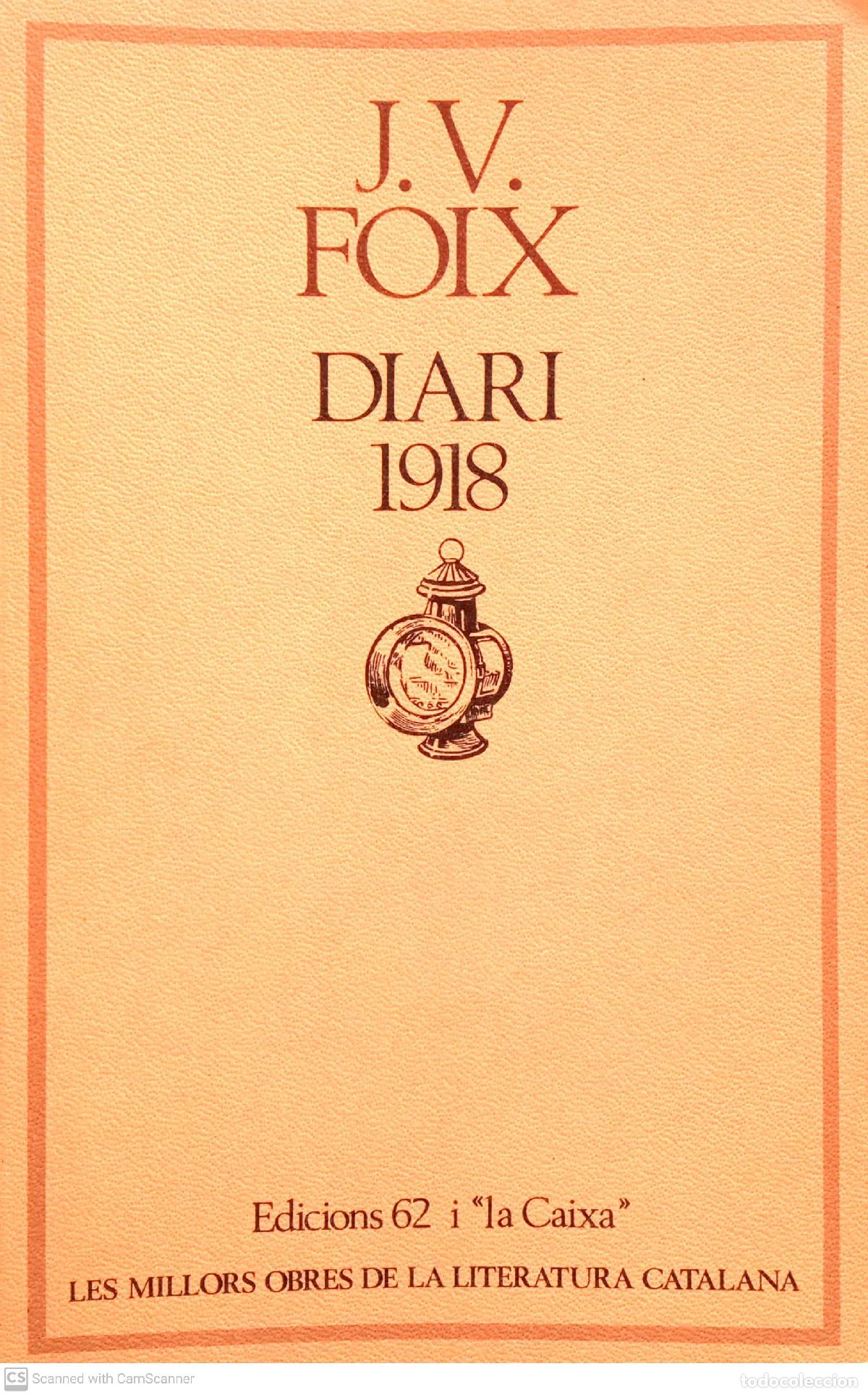 Libros de segunda mano: Diari 1918 - J.V. Foix - Foto 1