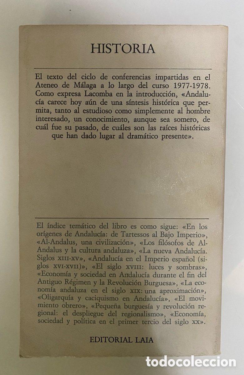Libros de segunda mano: Aproximaci&oacute;n a la Historia de Andaluc&iacute;a - VV.AA. - Foto 2