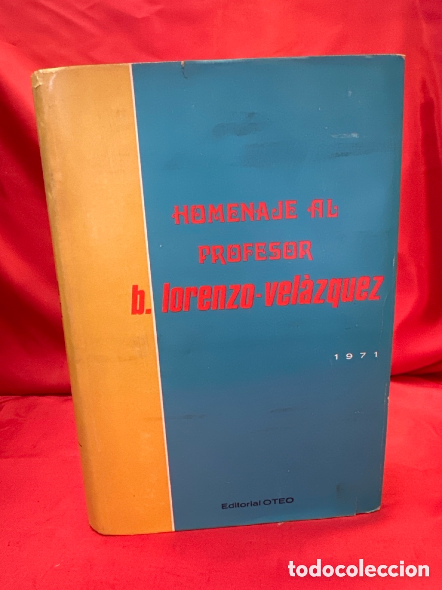 Libros de segunda mano: HOMENAJE AL PROFESOR LORENZO VELAZQUEZ - Foto 1