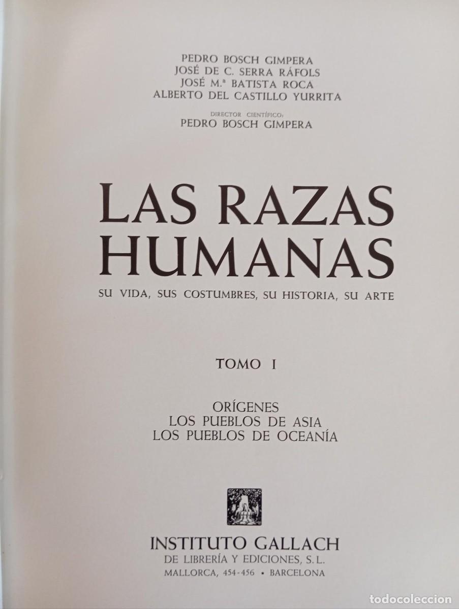Libros de segunda mano: LAS RAZAS HUMANAS - INSTITUTO GALLACH - 2 TOMOS - Foto 3