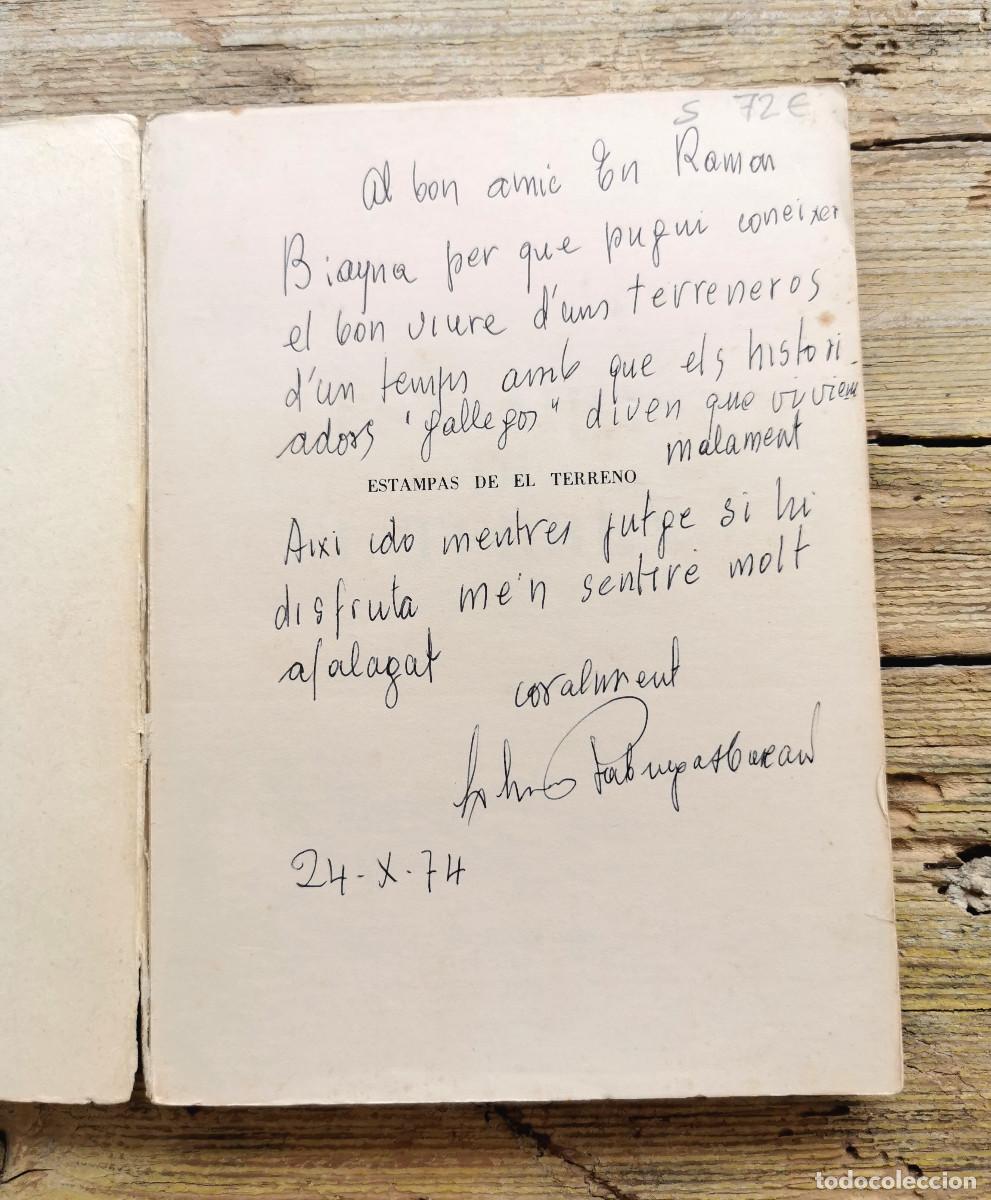 Libros de segunda mano: ESTAMPAS DE &rdquo;EL TERRENO&rdquo;. LLUIS FABREGAS. EDIC. CORT. 1974 - Foto 2