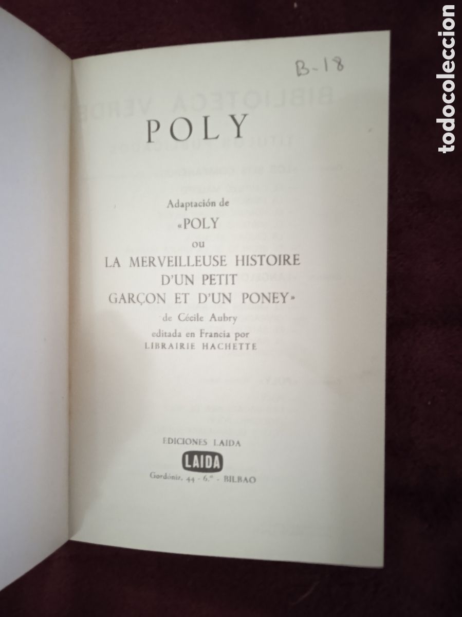 Libros de segunda mano: POLY / C&Eacute;CILE AUBRY -ED. LAIDA 1972 - Foto 2