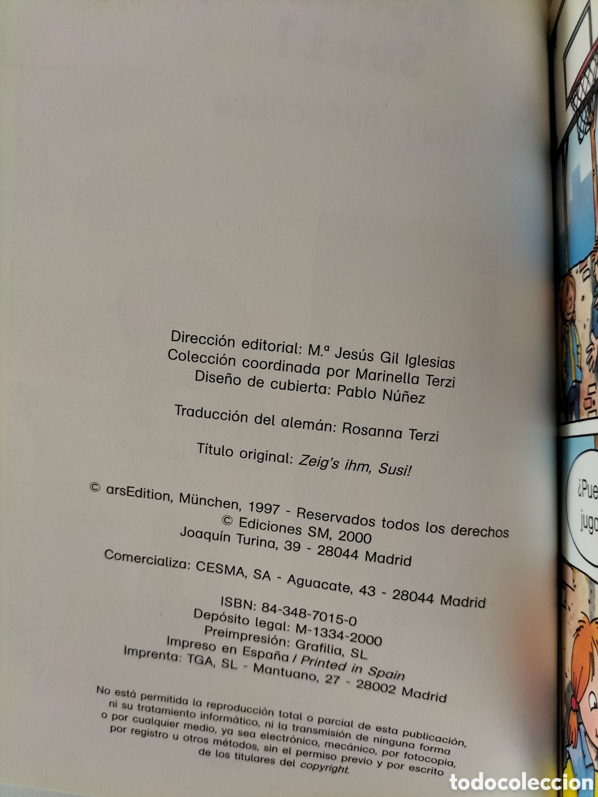 Libros de segunda mano: Ens&eacute;&ntilde;ale, Susi. Ralf Butschkow. Los c&oacute;mics 1. Ediciones SM, 2000. Libro - Foto 3