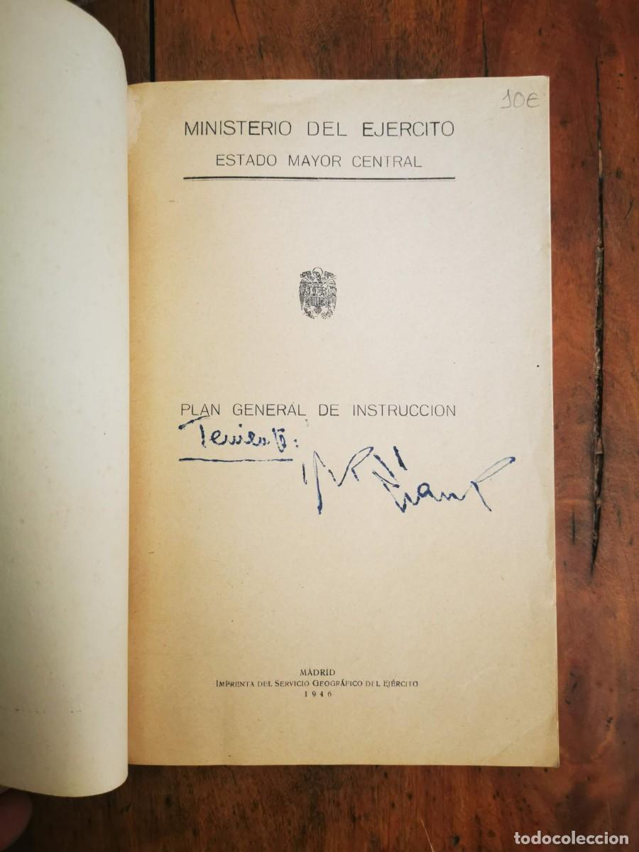 Libros de segunda mano: ESPA&Ntilde;A. Ministerio del Ej&eacute;rcito. Estado Mayor Central. Plan general de instrucci&oacute;n - Foto 2