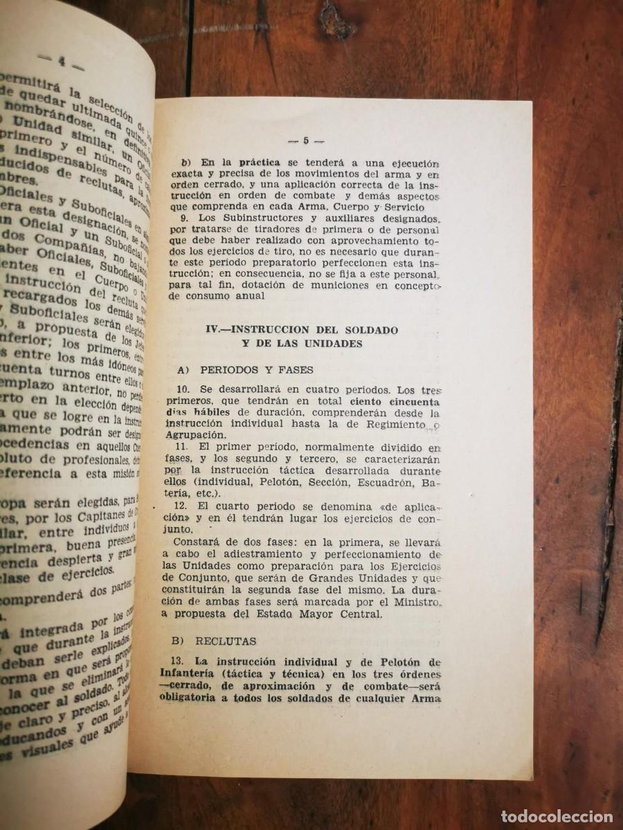 Libros de segunda mano: ESPA&Ntilde;A. Ministerio del Ej&eacute;rcito. Estado Mayor Central. Plan general de instrucci&oacute;n - Foto 3