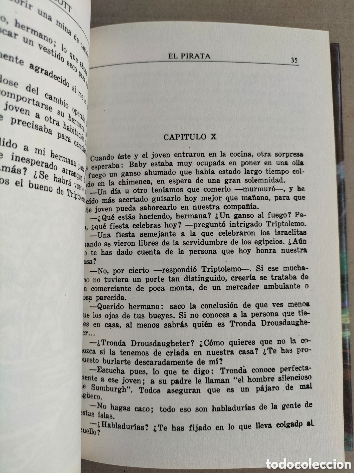 Libros de segunda mano: El pirata. Walter Scott. Editors, 1986. Libro - Foto 4