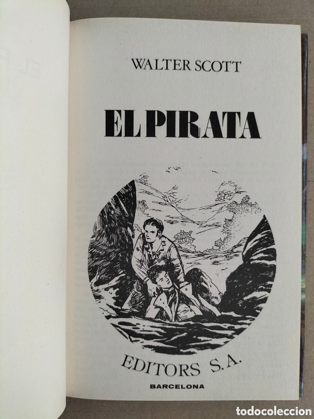 Libros de segunda mano: El pirata. Walter Scott. Editors, 1986. Libro - Foto 2
