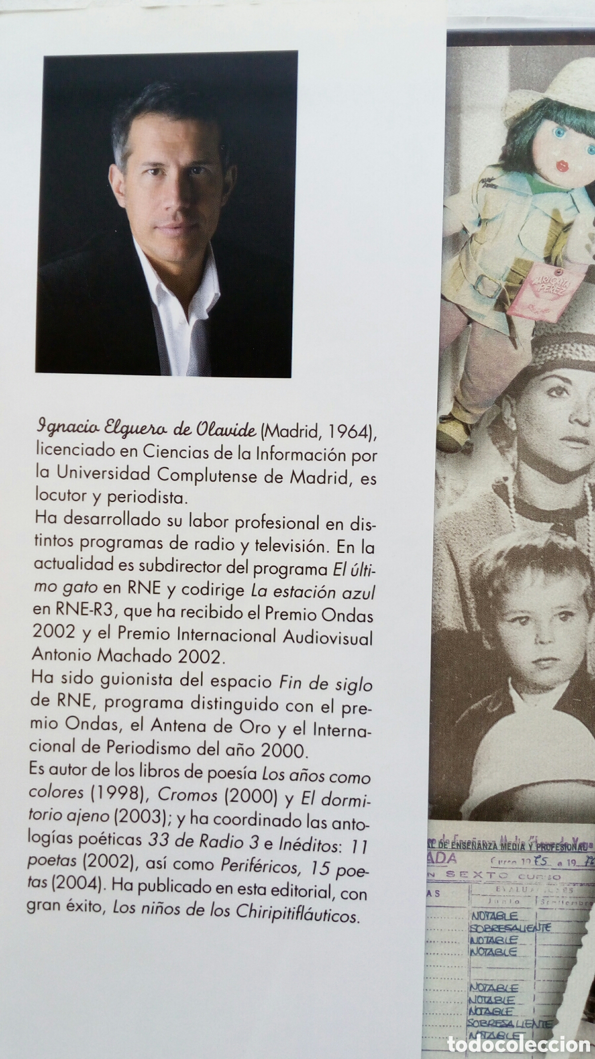 Libros de segunda mano: Los padres de Chencho. Ignacio Elguero. Dedicatoria y firma del autor. - Foto 3