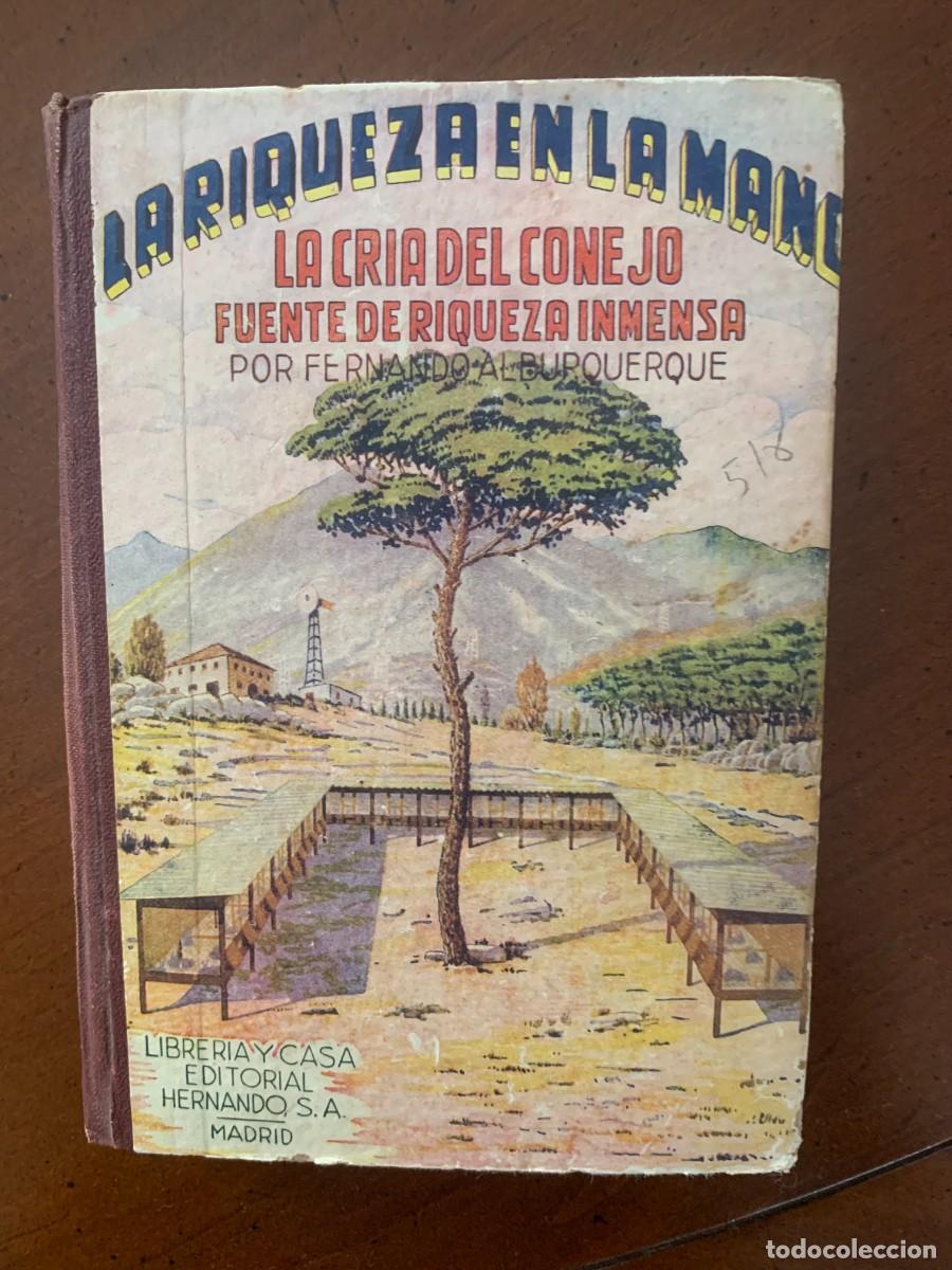 Libros de segunda mano: La riqueza en la mano. La cr&iacute;a del conejo... - Foto 1