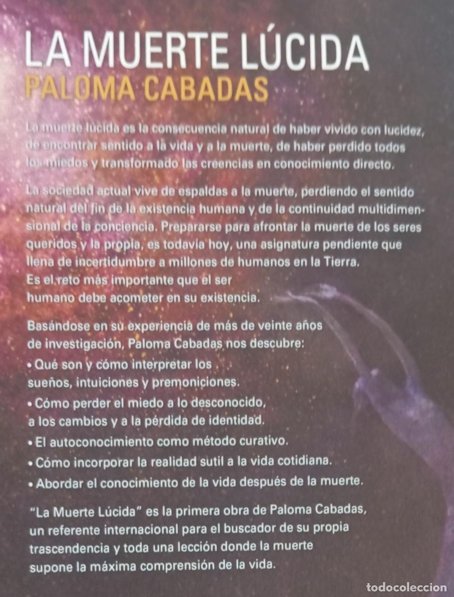 Libros de segunda mano: LA MUERTE LUCIDA - PALOMA CABADAS - Foto 2