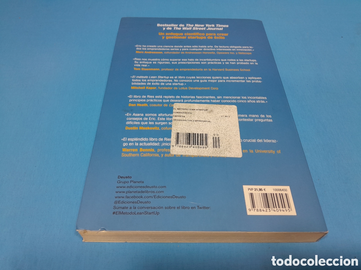 Libros de segunda mano: EL M&Eacute;TODO LEAN STARTUP - ERIC RIES - C&Oacute;MO CREAR EMPRESAS DE &Eacute;XITO - 12 EDICI&Oacute;N - Foto 5