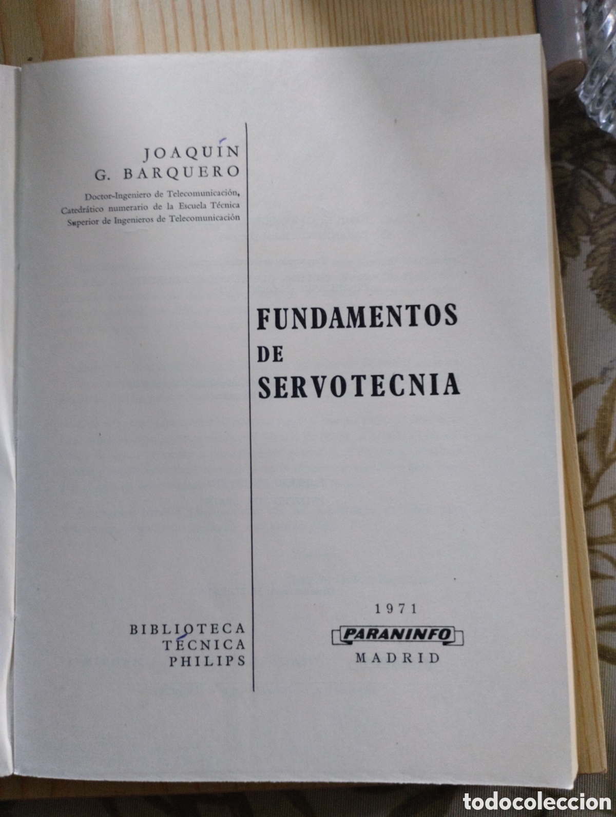 Libros de segunda mano: FUNDAMENTOS DE SERVOTECNIA. - Foto 4