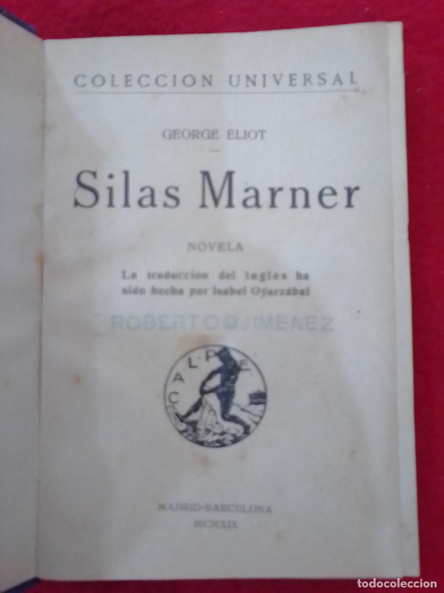 Libros de segunda mano: Silas Marner - Colecci&oacute;n Universal - George Eliot - Calpe S.A. - Foto 1