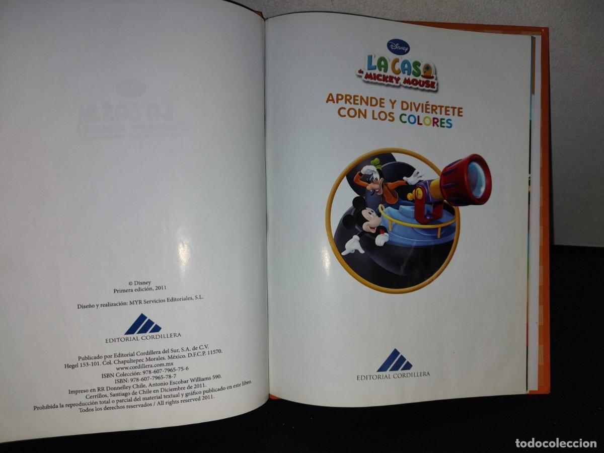 Libros de segunda mano: 122- DISNEY. LA CASA DE MICKEY MOUSE. APRENDE Y DIVI&Eacute;RTETE CON LOS COLORES - 2011 - Foto 4