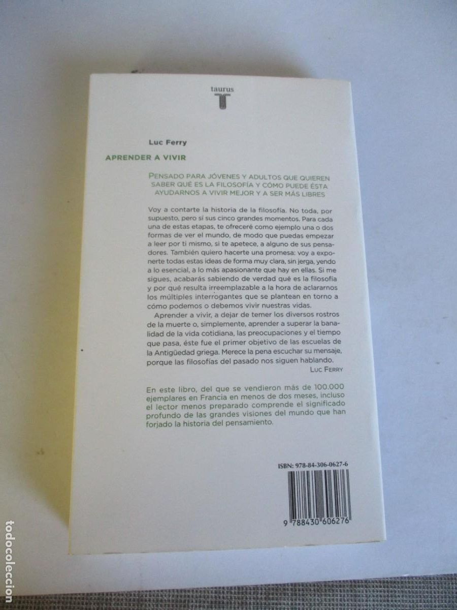 Libros de segunda mano: LUC FERRY Aprender a vivir W28555 - Foto 2