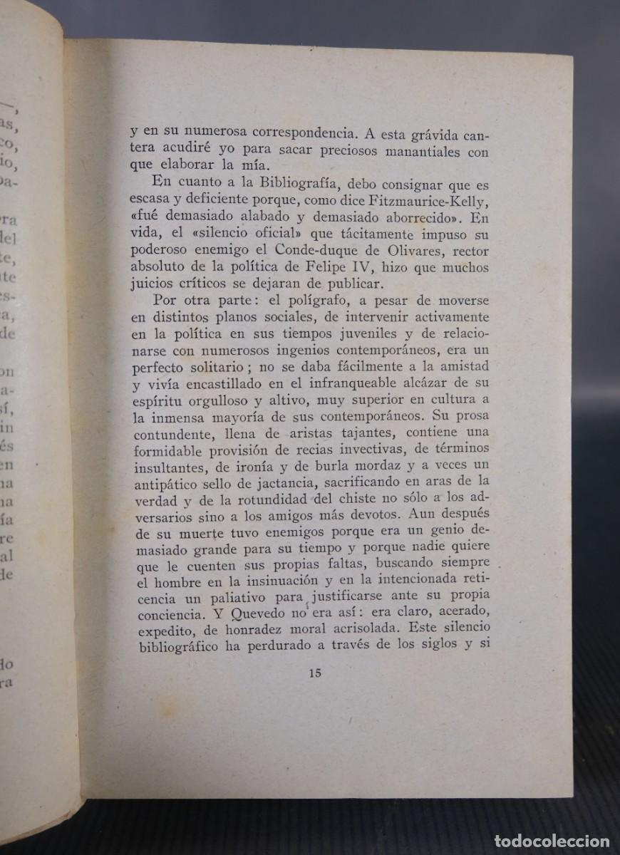 Libros de segunda mano: Quevedo - Antonio Papell - Ed. Barna, 1947 - Foto 6