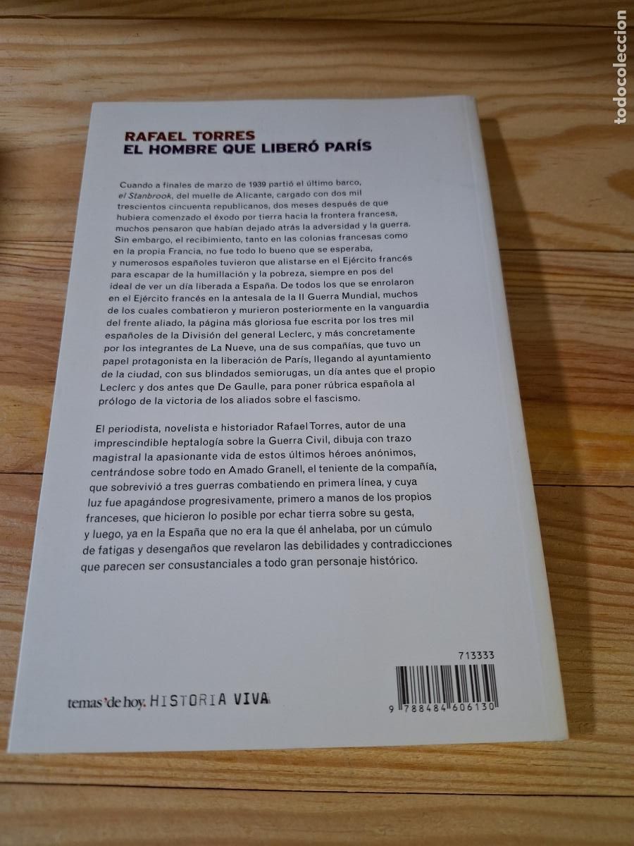 Libros de segunda mano: El hombre que liber&oacute; Par&iacute;s - Rafael Torres - Foto 2