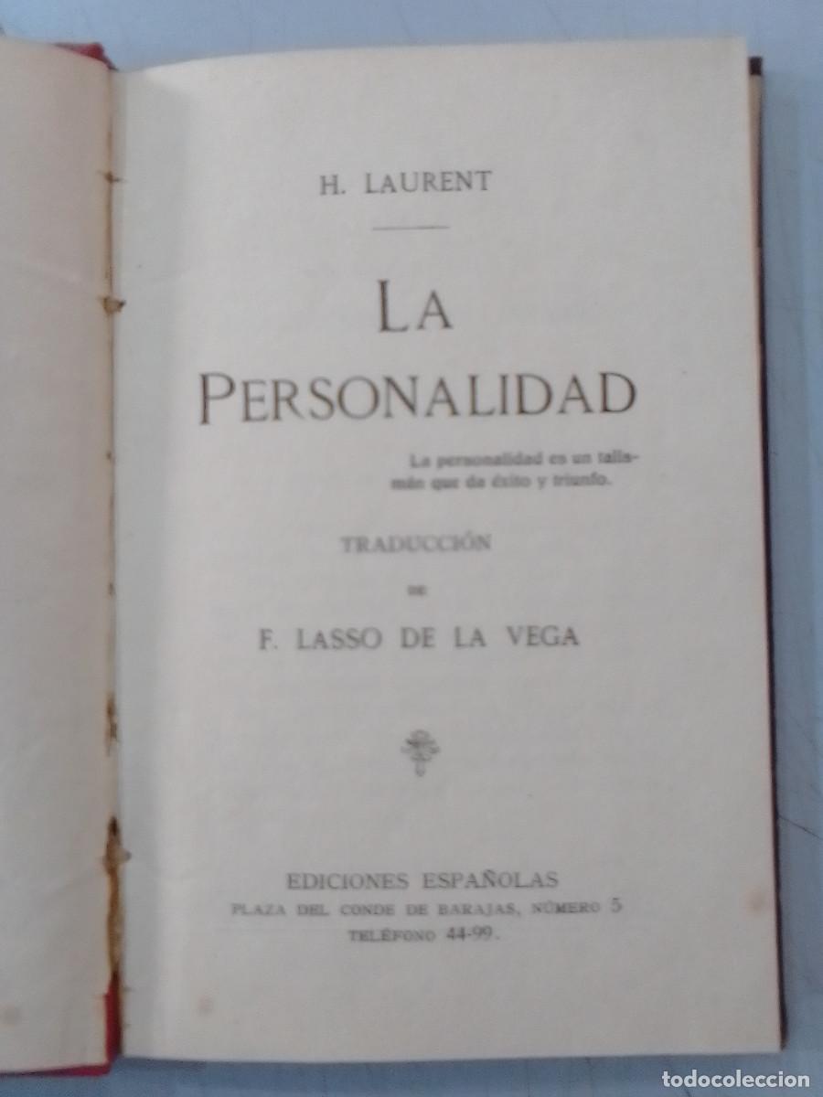 Libros de segunda mano: La Pertsonalidad - H. Laurent - Ediciones Espa&ntilde;olas. - Foto 1