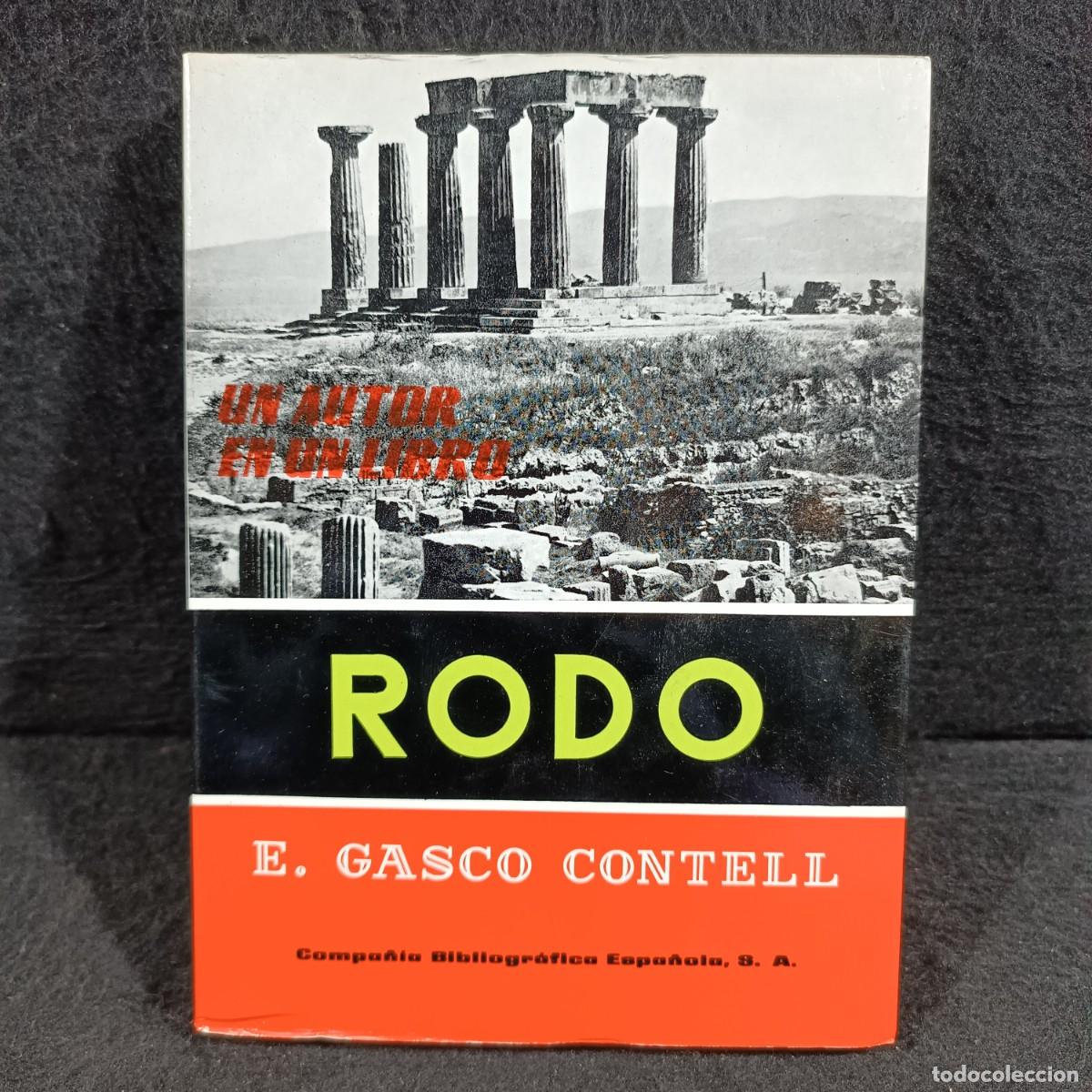 Libros de segunda mano: RODO - E. GASCO CONTELL - UN AUTOR DE UN LIBRO - 35 / 818 - Foto 1