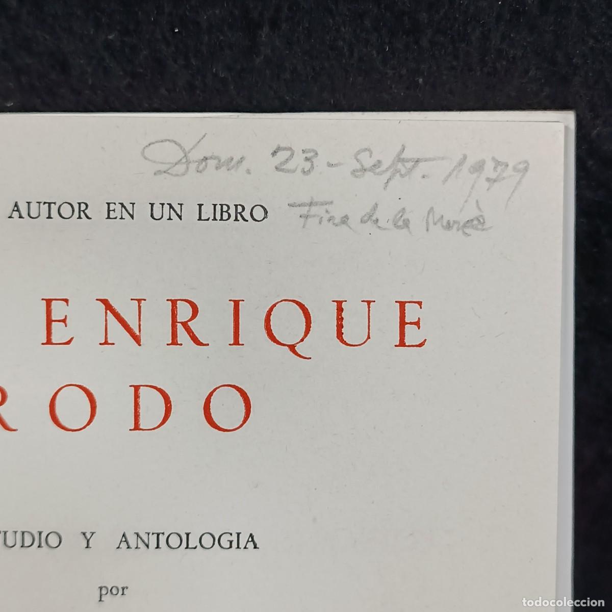 Libros de segunda mano: RODO - E. GASCO CONTELL - UN AUTOR DE UN LIBRO - 35 / 818 - Foto 5