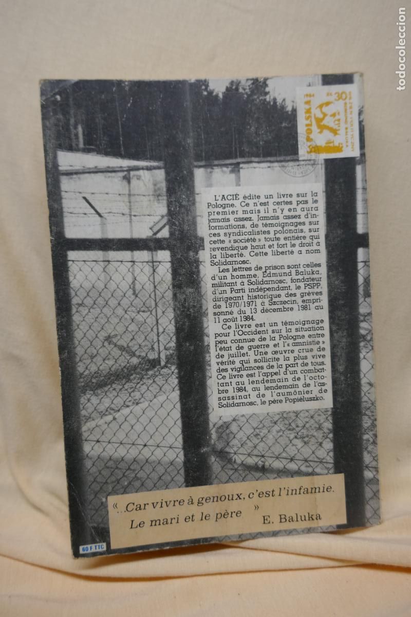 Libros de segunda mano: LETTRES DE PRISON - de BALUKA Edmund (EN FRANC&Eacute;S) - Foto 21